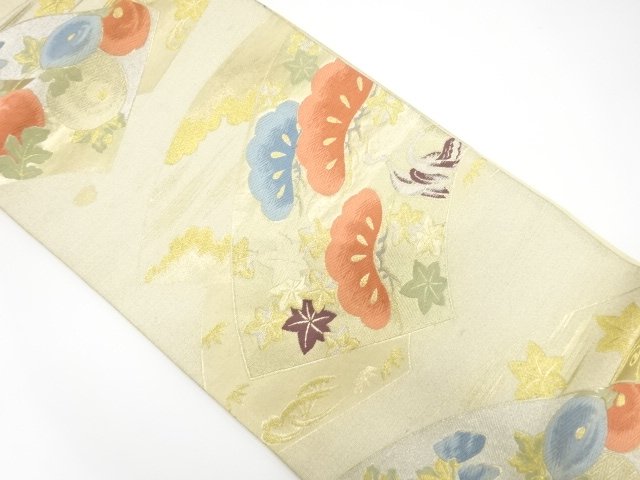 Japanese Kimono / Antique / Fukuro Obi Silk